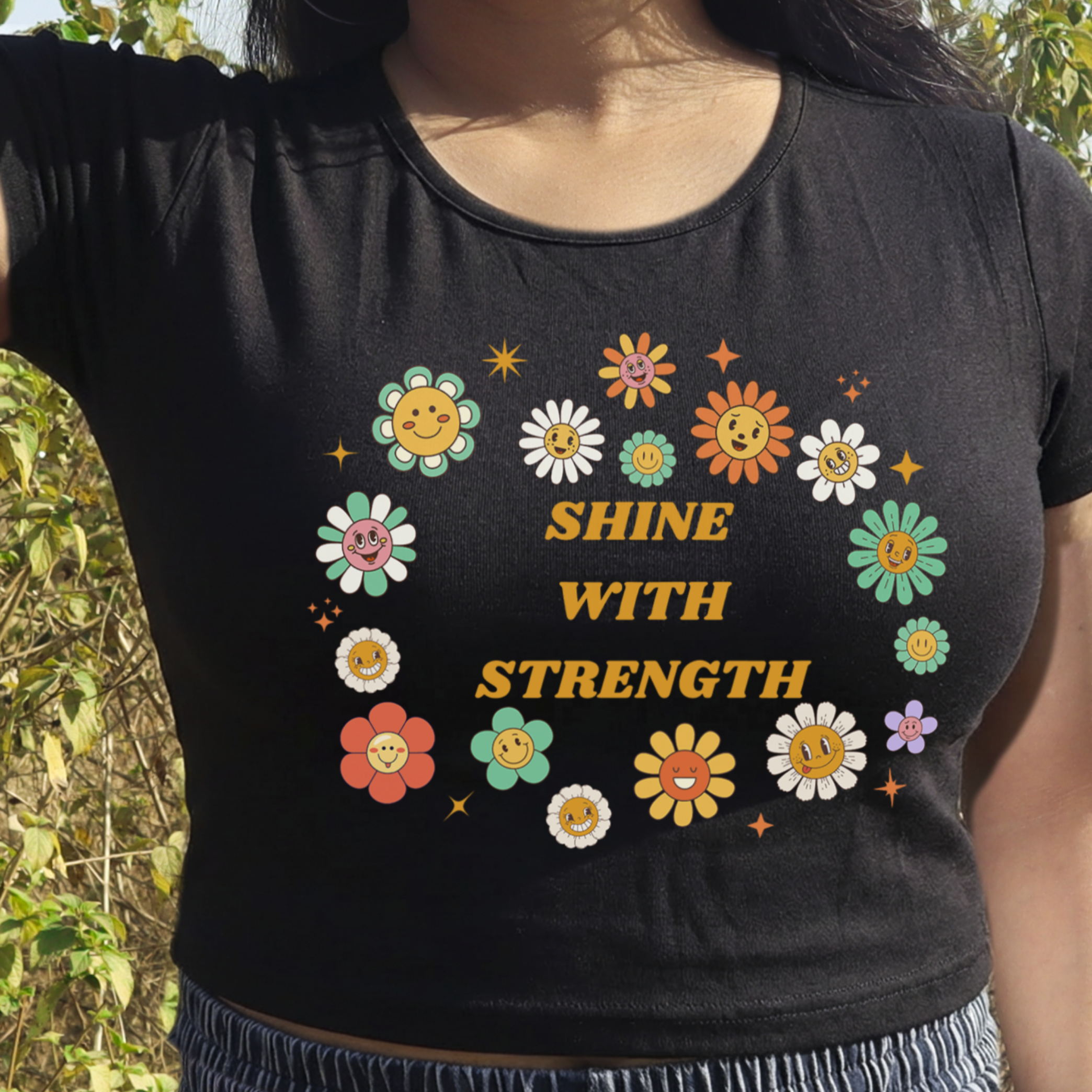 CROP TOP- Shine With Strength