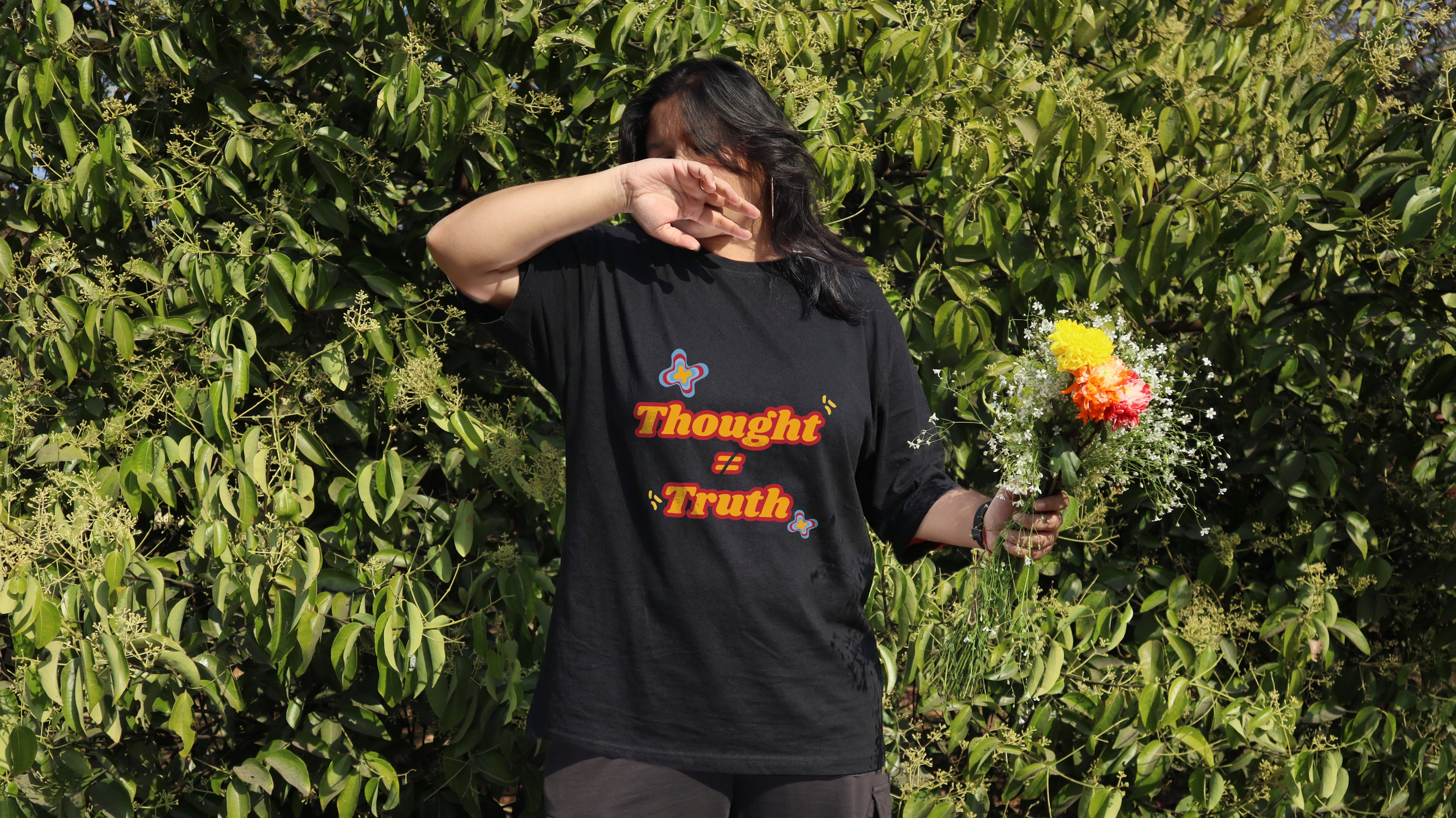 OVERSIZED T-SHIRT- Thought Is Not Equal To Truth