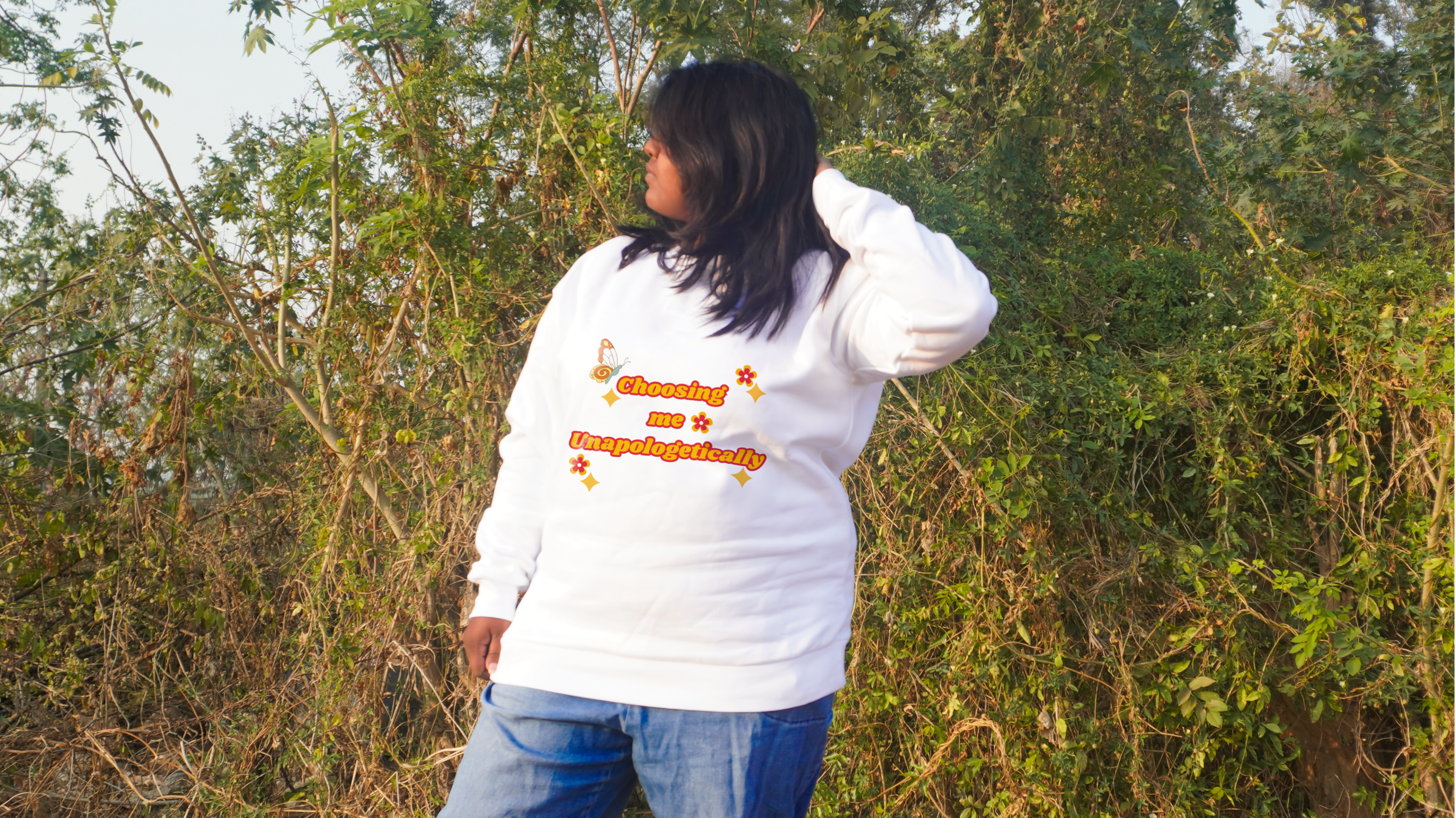 OVERSIZED SWEATSHIRT- Choosing Me Unapologetically