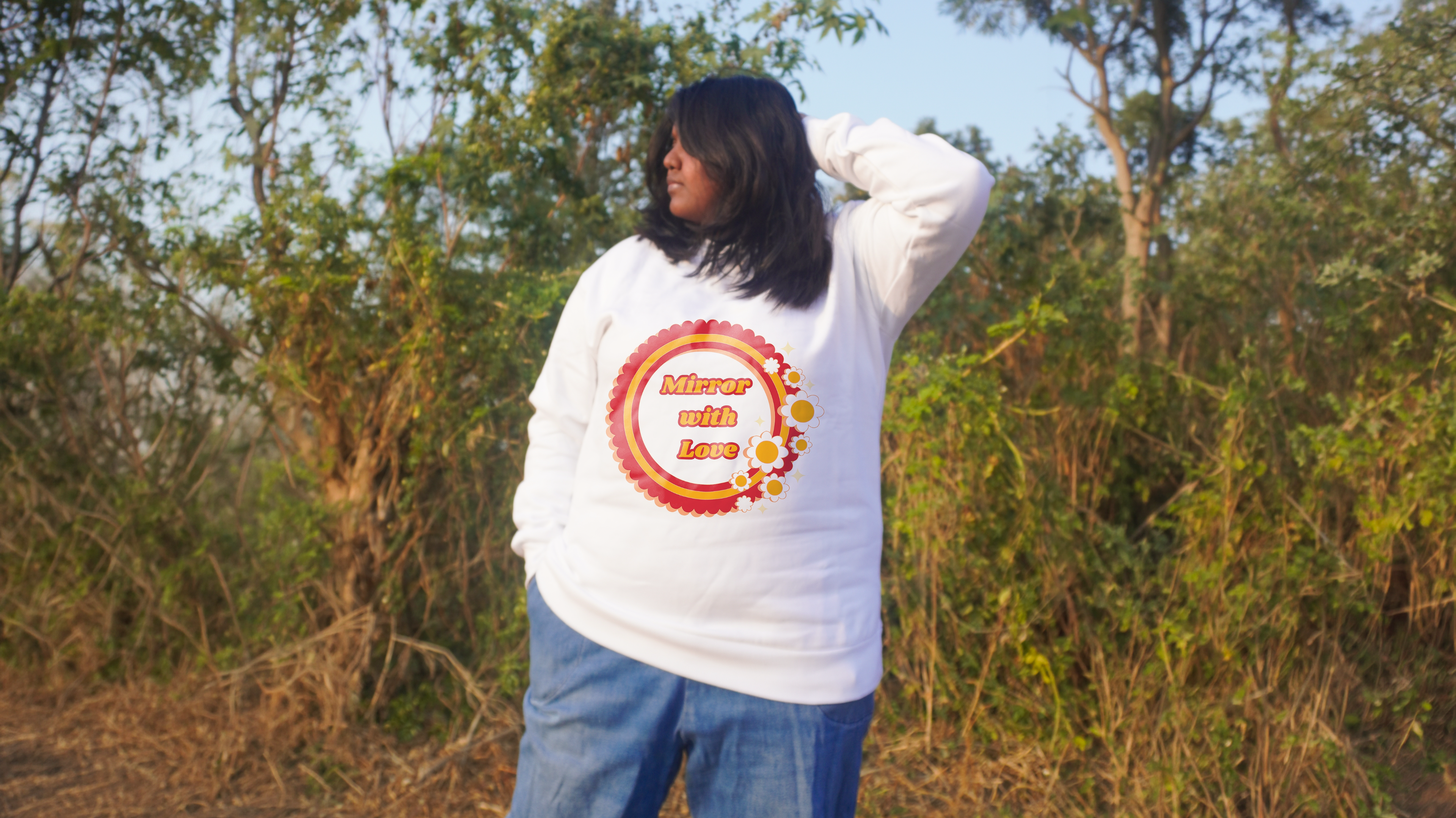OVERSIZED SWEATSHIRT- Mirror With Love