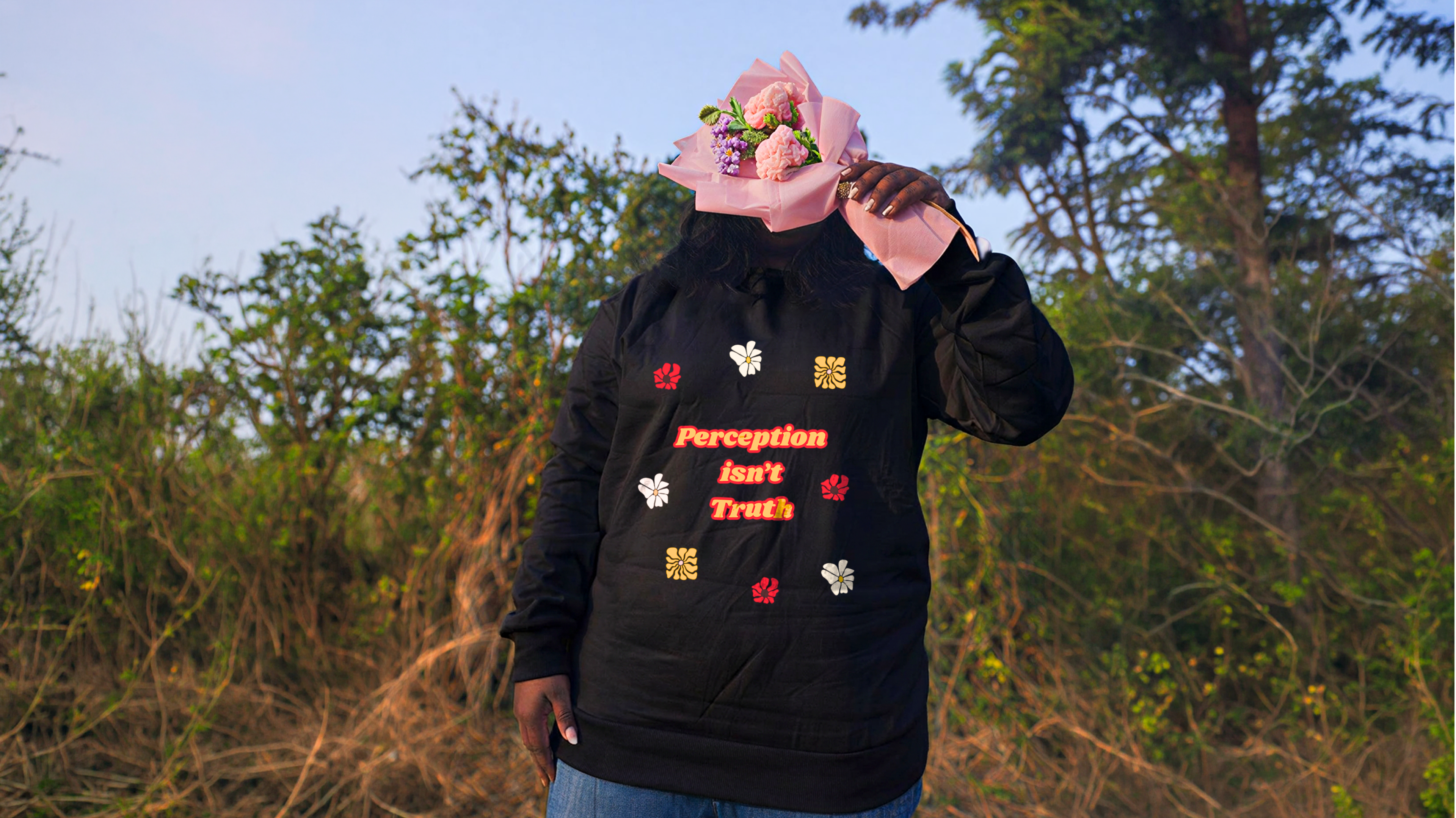 OVERSIZED SWEATSHIRT- Perception Isnt Truth