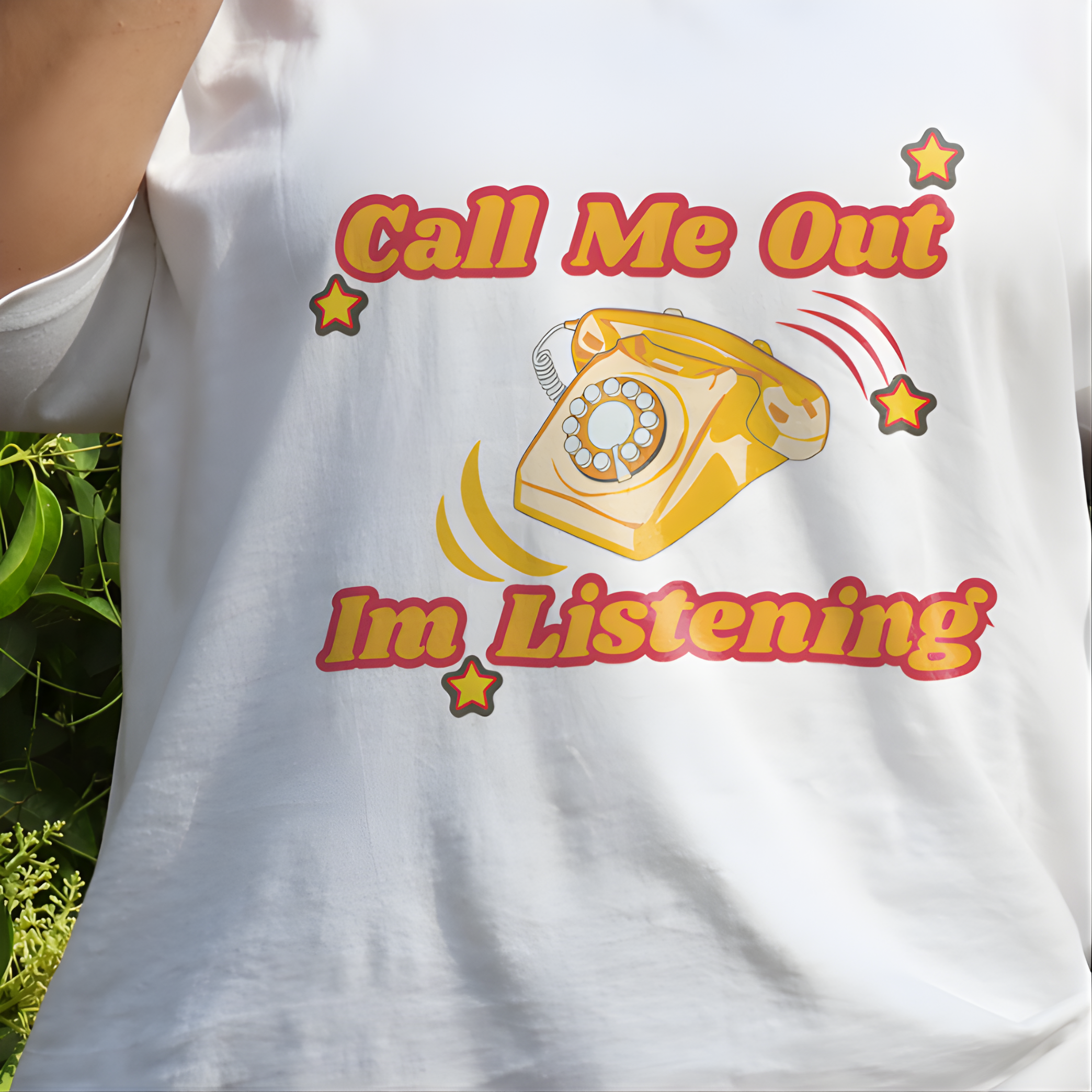 OVERSIZED TSHIRT- Call Me Out I'm Listening