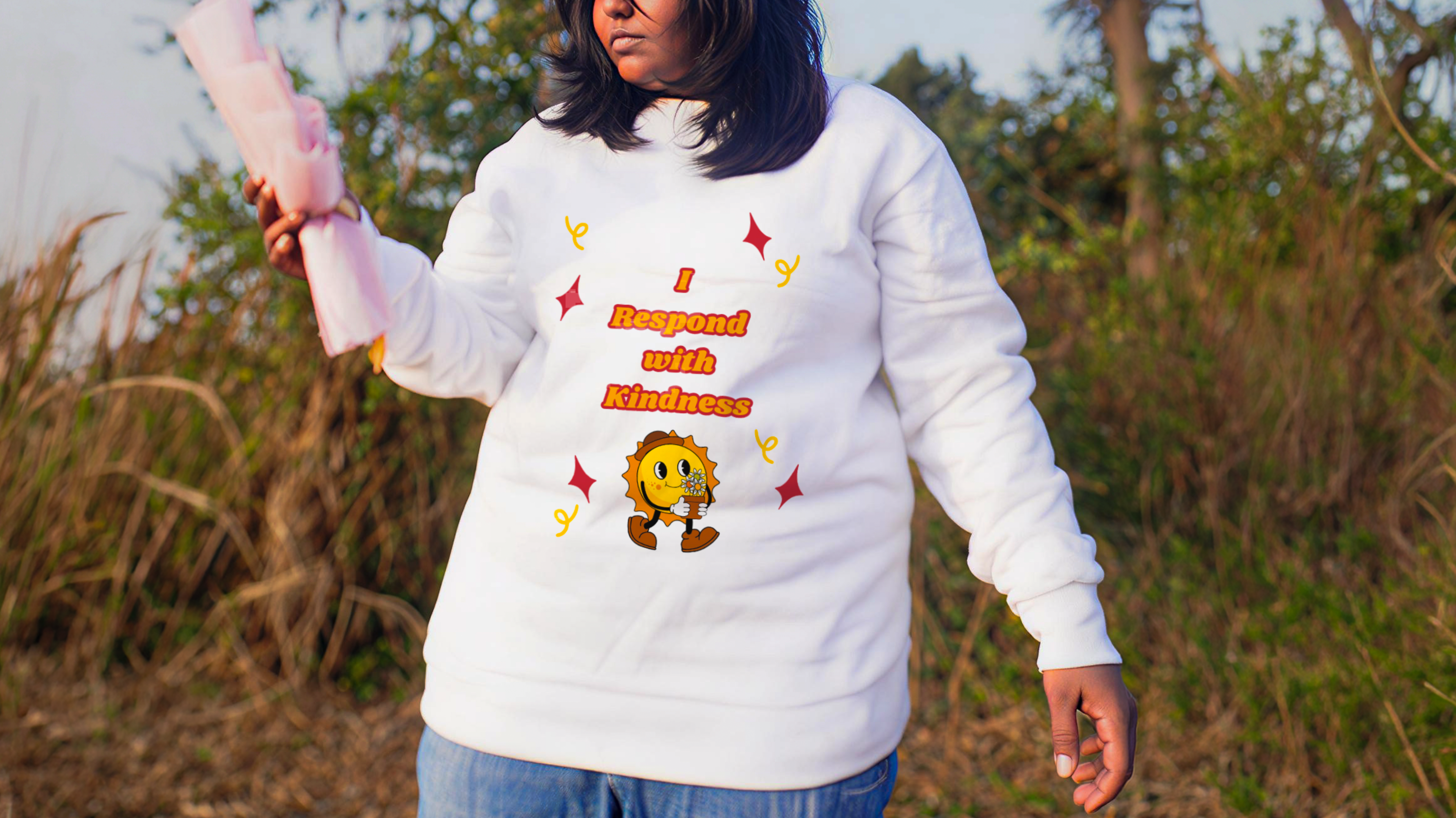 OVERSIZED SWEATSHIRT- I Respond With Kindness