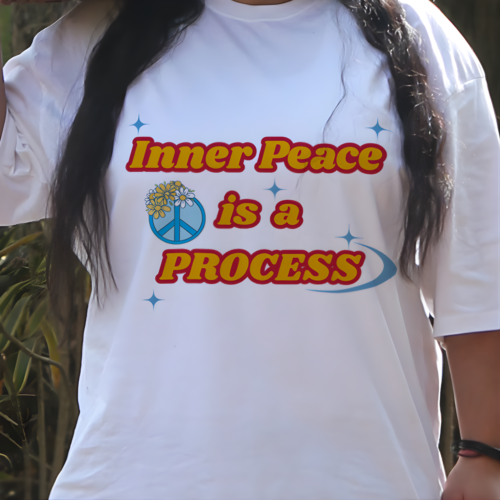 OVERSIZED TSHIRT- Inner Peace Is A Process