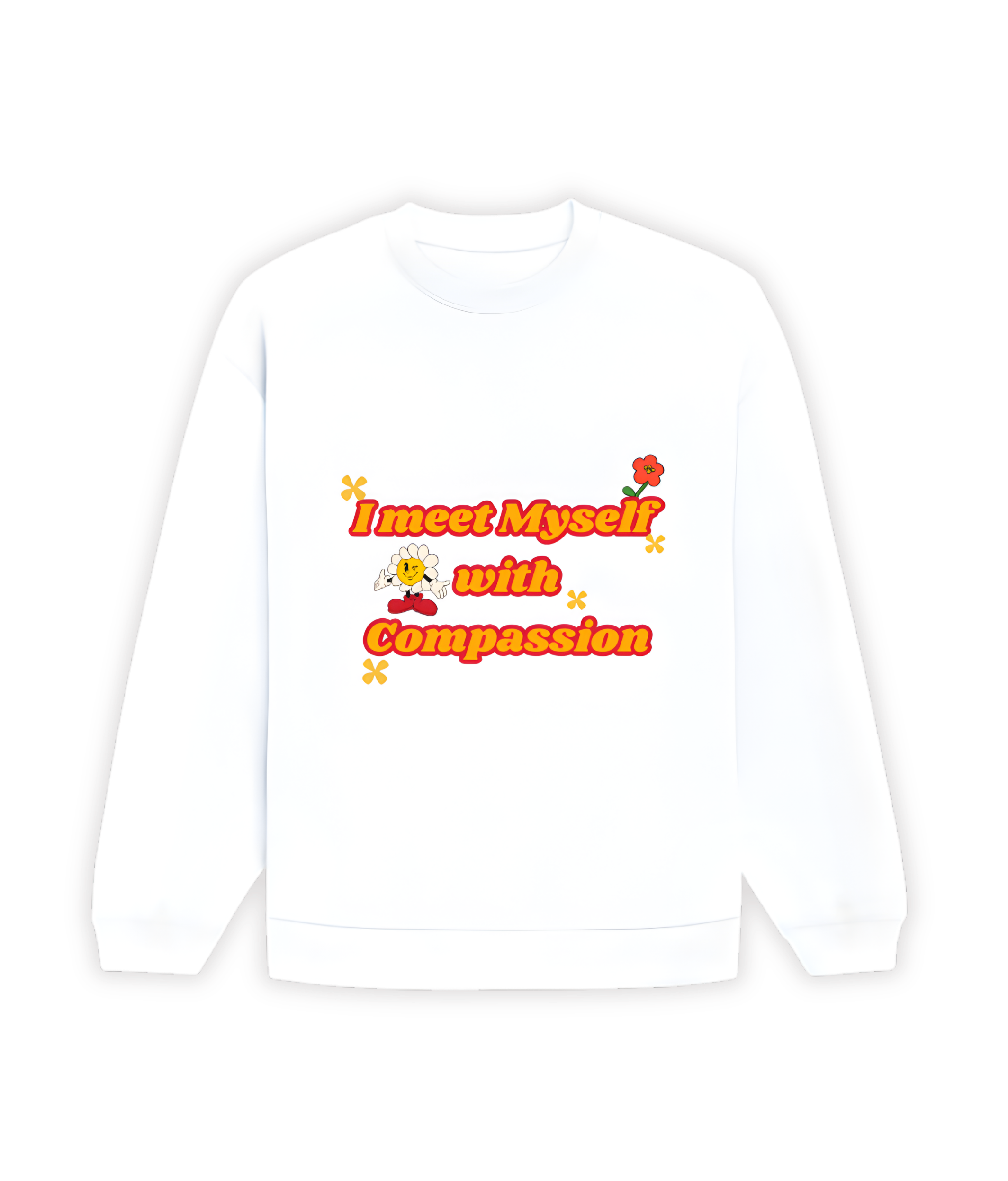 OVERSIZED SWEATSHIRT- I Meet Myself With Compassion