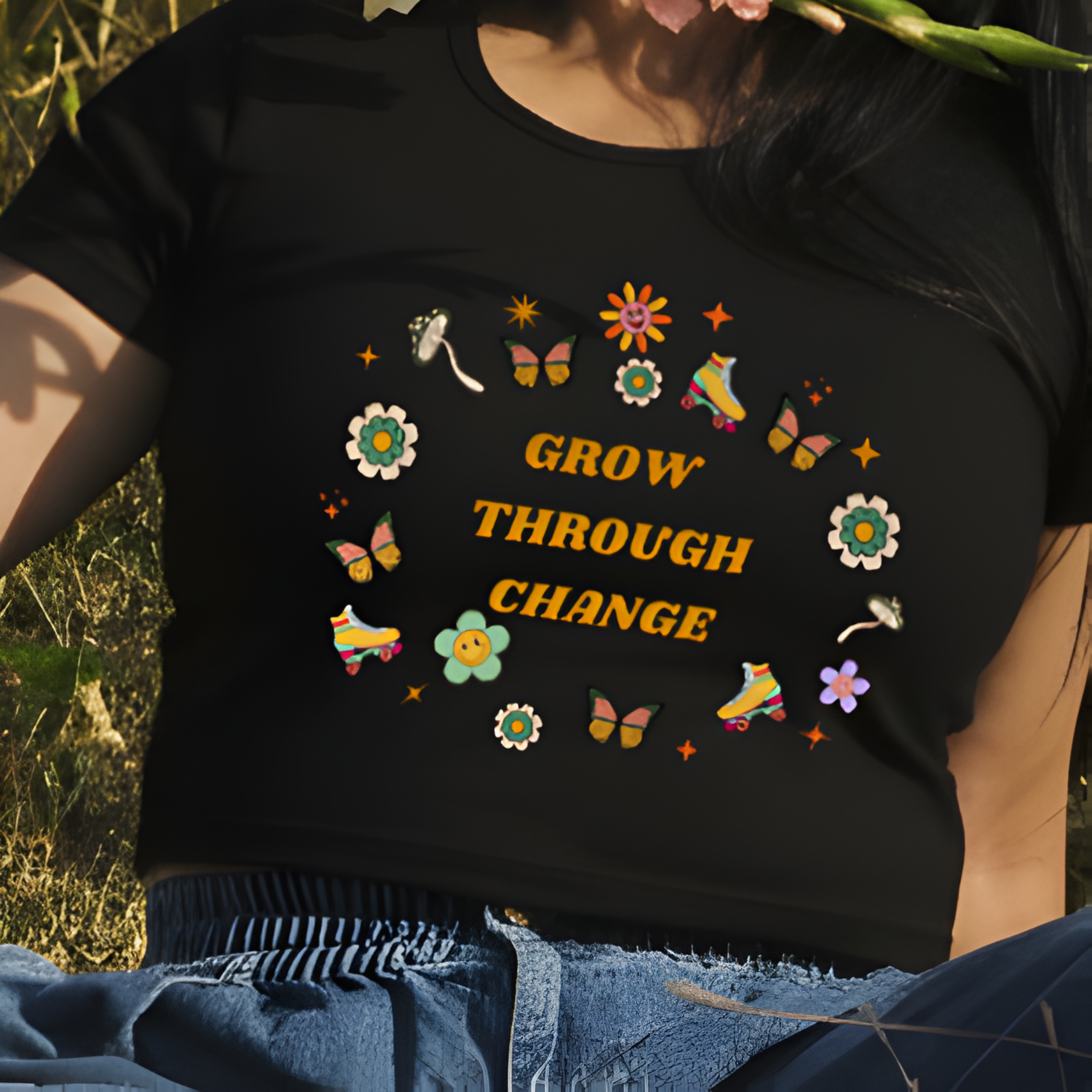 CROP TOP-Grow Through Change