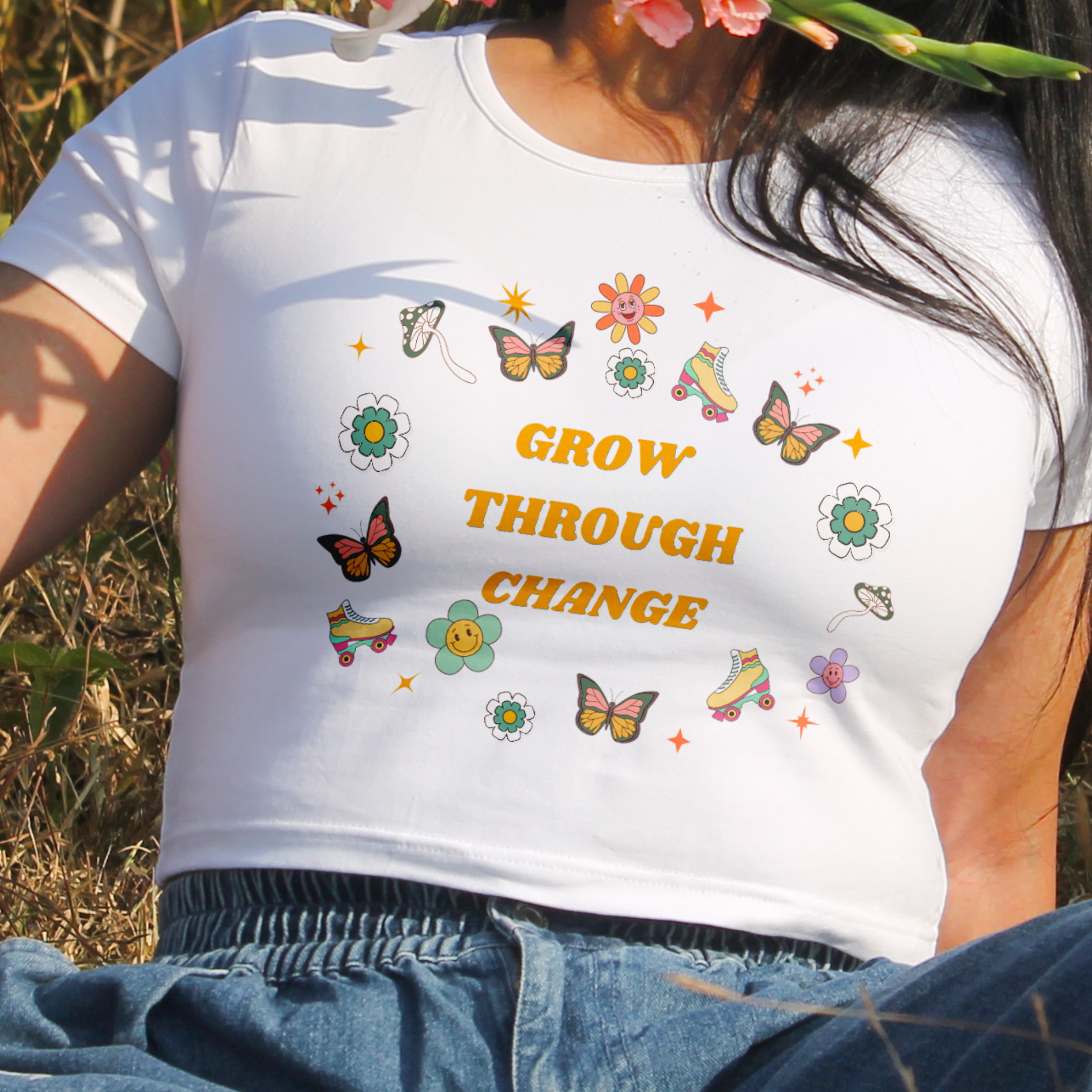 CROP TOP-Grow Through Change