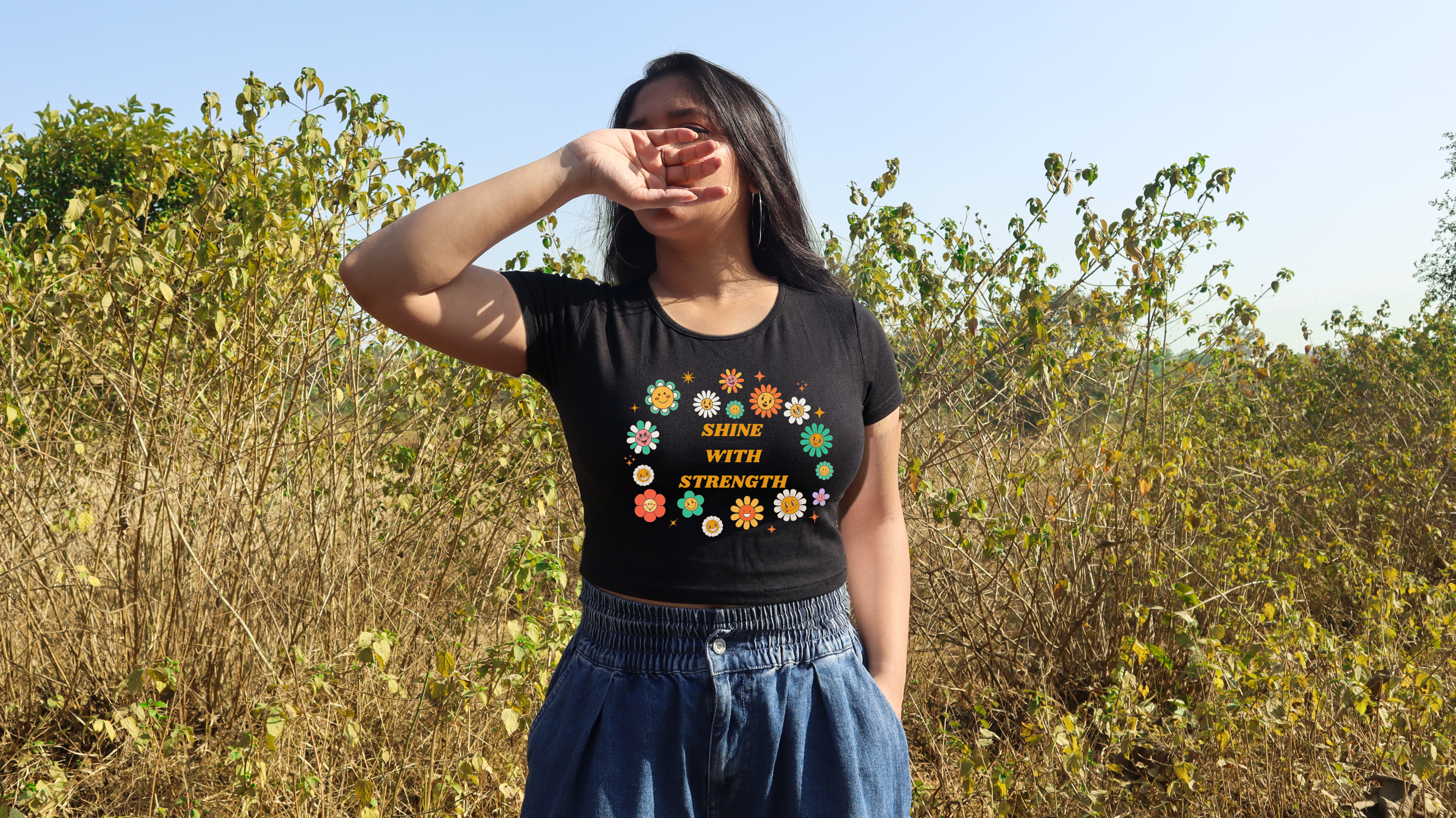 CROP TOP- Shine With Strength